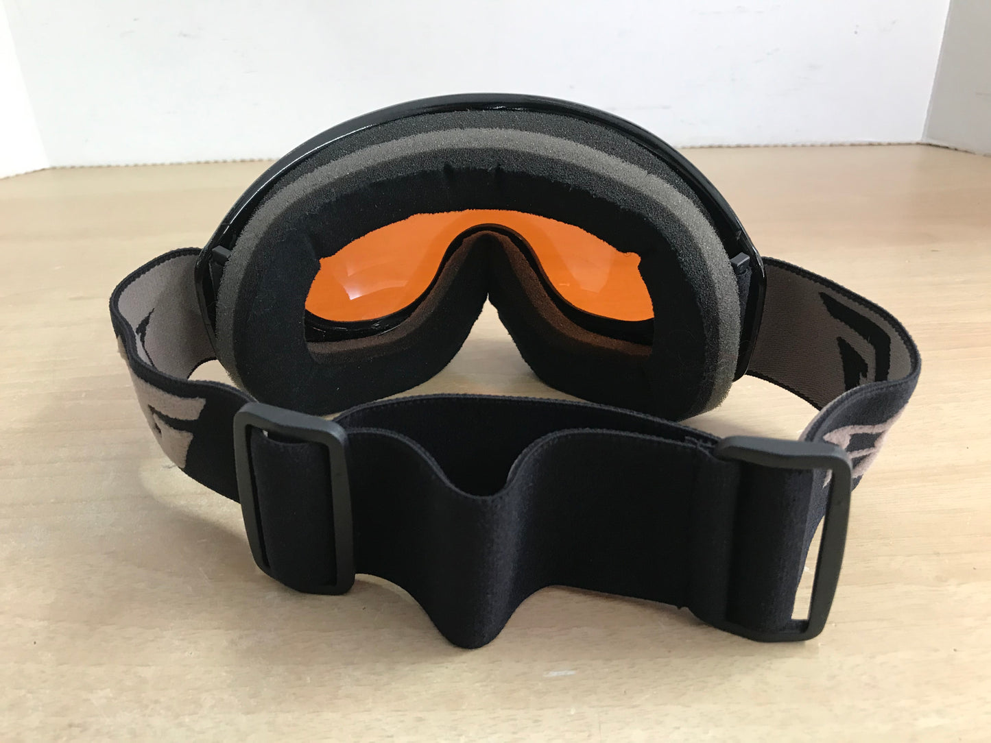 Ski Goggles Adult Size Large Gordini Big Orange Lense Excellent