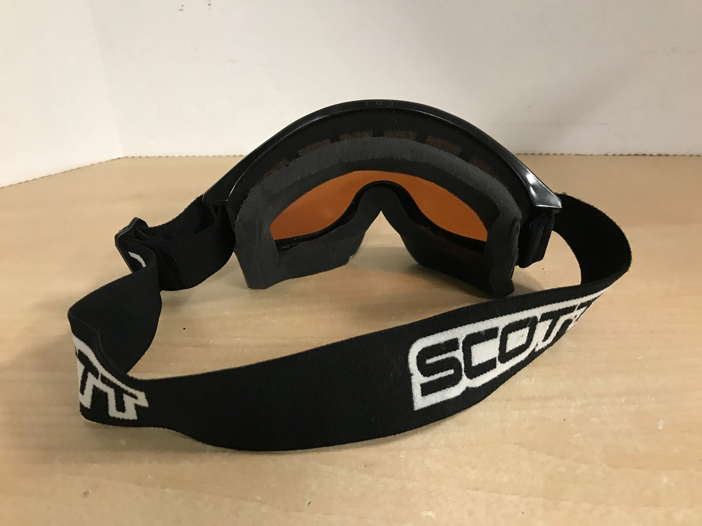 Ski Goggles Adult Size Large Scott Black with Orange Lense