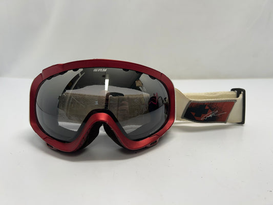 Ski Goggles Adult Size Medium Spy Big Eyes  Bronze Red White