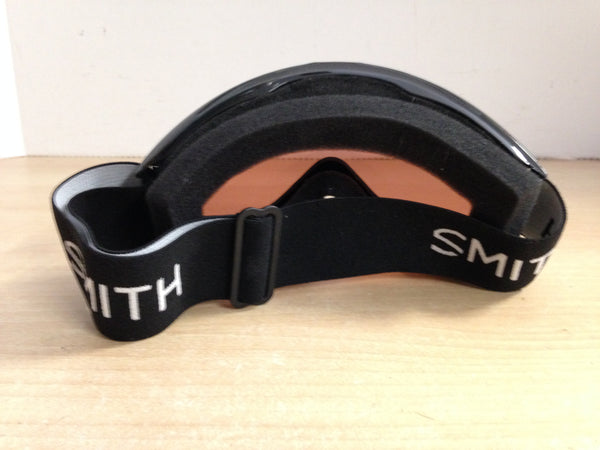 Ski Goggles Adult Size Smith Black White Name New Demo Model