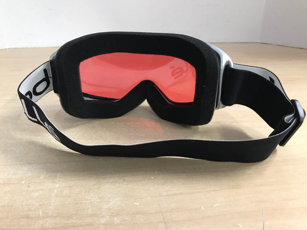 Ski Googles Adult Size Medium Bolle Black Grey With Rose Lenses New Demo Model