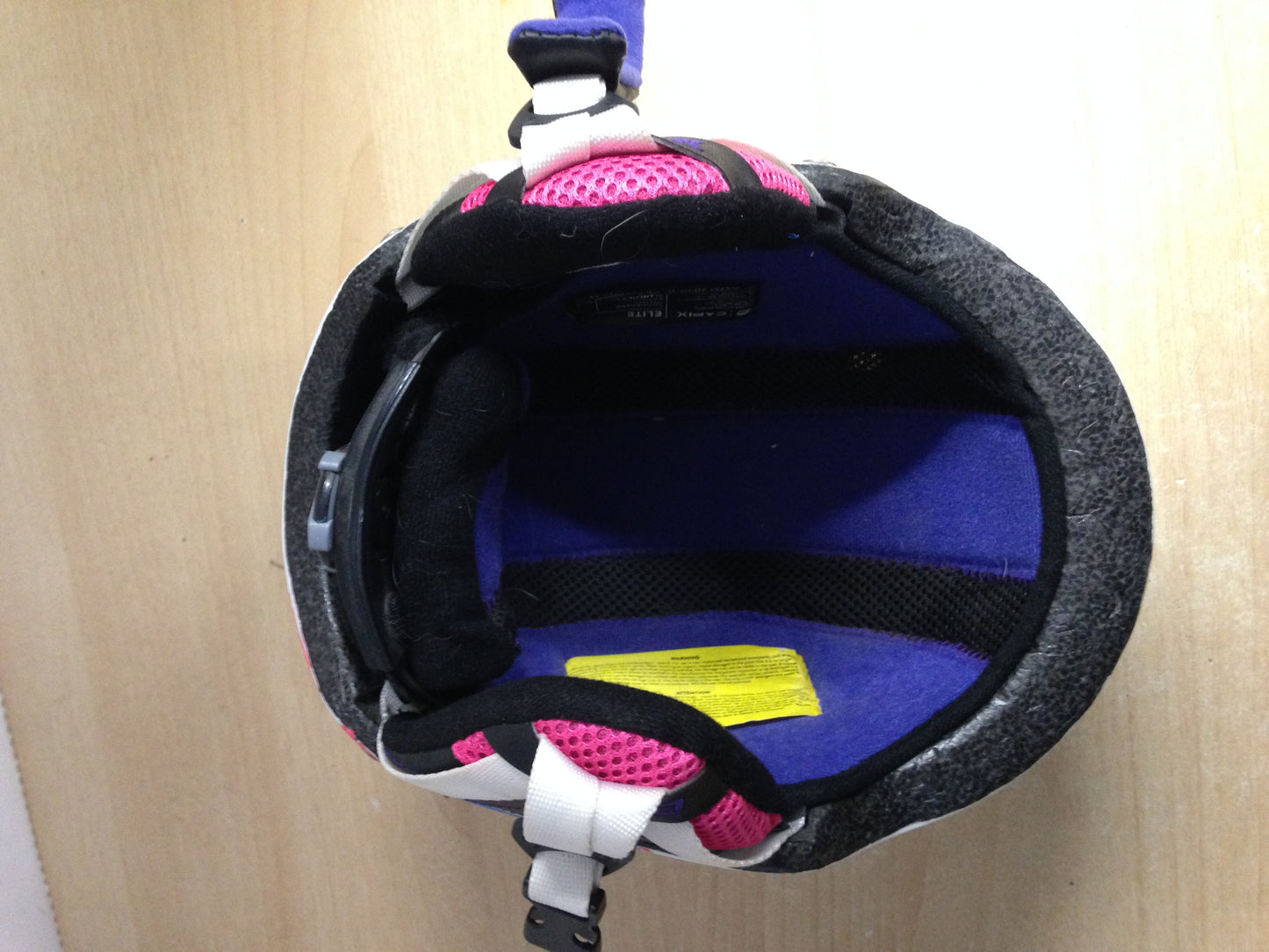Ski Helmet Child Size 6-8 Capix  White Pink Excellent