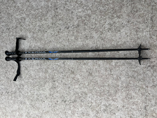 Ski Poles Adult Size 44 inch 110 cm Kerma Blue Black Red