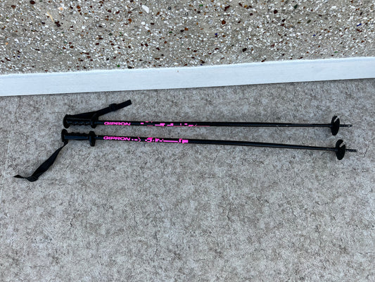 Ski Poles Adult Size 45 inch 115 cm Gipron Black Pink Excellent
