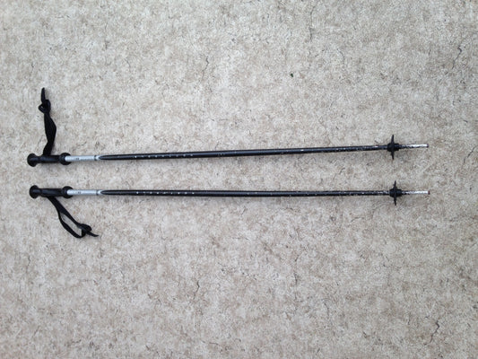 Ski Poles Adult Size 45 inch Salomon Grey Black