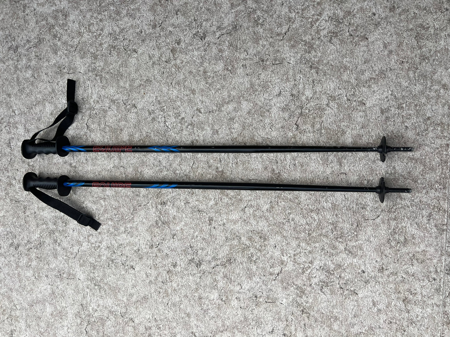 Ski Poles Adult Size 46 inch 115 cm Kerma Equipe Black Blue