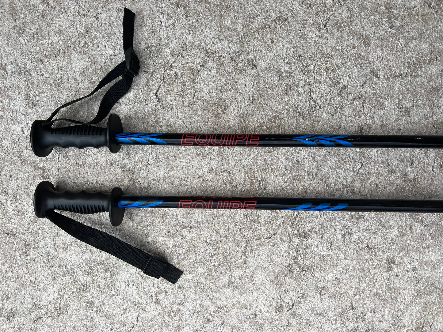 Ski Poles Adult Size 46 inch 115 cm Kerma Equipe Black Blue