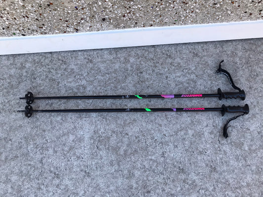 Ski Poles Adult Size 46 inch 115 cm Rossignol Black Pink