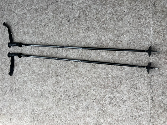 Ski Poles Adult Size 48 inch 110 cm Rossignol Black Silver