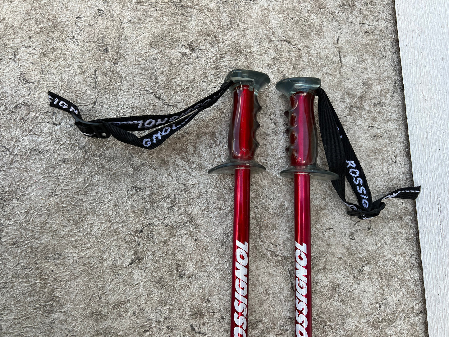 Ski Poles Adult Size 48 inch 125 cm Rossignol Red Excellent