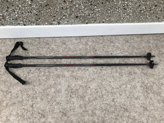 Ski Poles Adult Size 48 inch Rossignol Sport Black Red Excellent