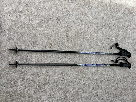 Ski Poles Adult Size 50 inch 125 cm Elan Black Purple
