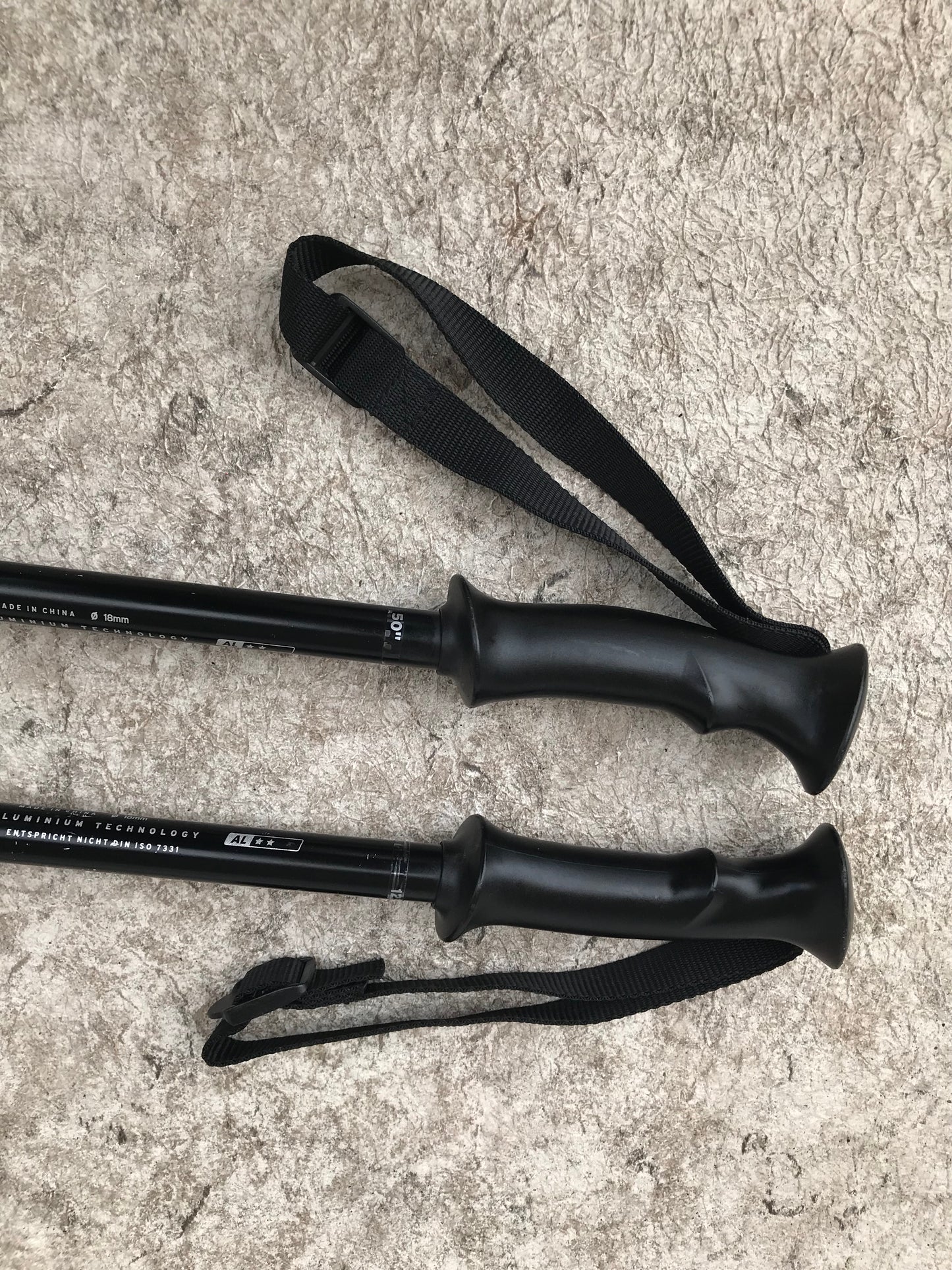 Ski Poles Adult Size 50 inch North Pole Black Grey