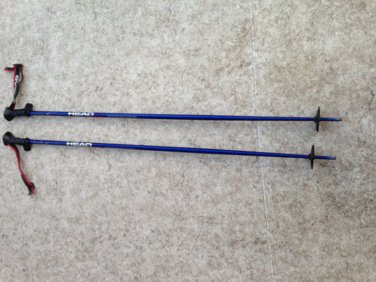 Ski Poles Adult Size 54 inch Head Blue Black