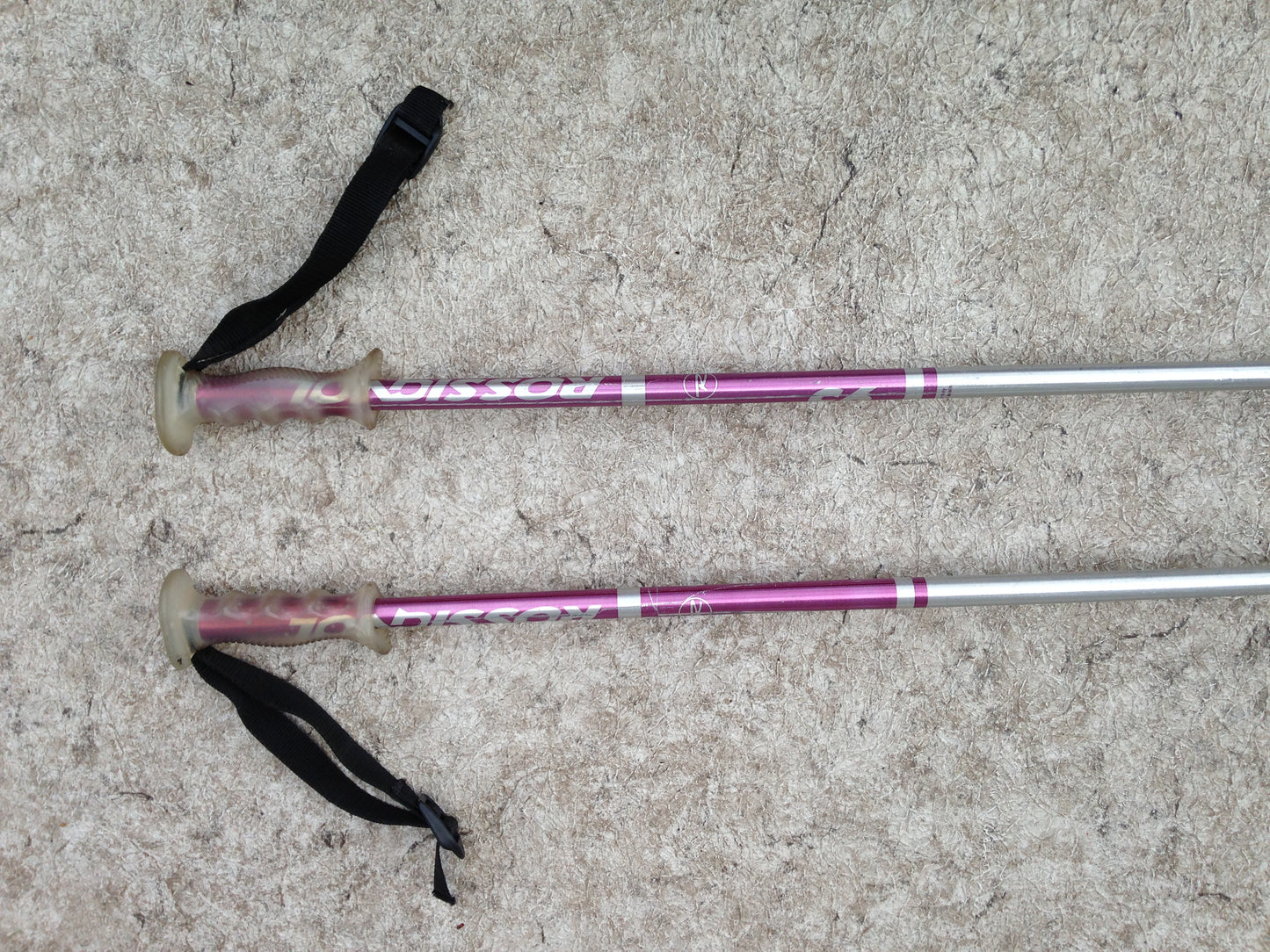 Ski Poles Child Size 33 inch Rossignol Purple Chrome Excellent