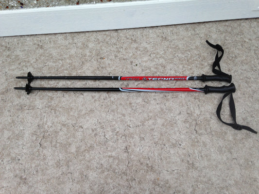 Ski Poles Child Size 35 inch Techno Black Red Excellent