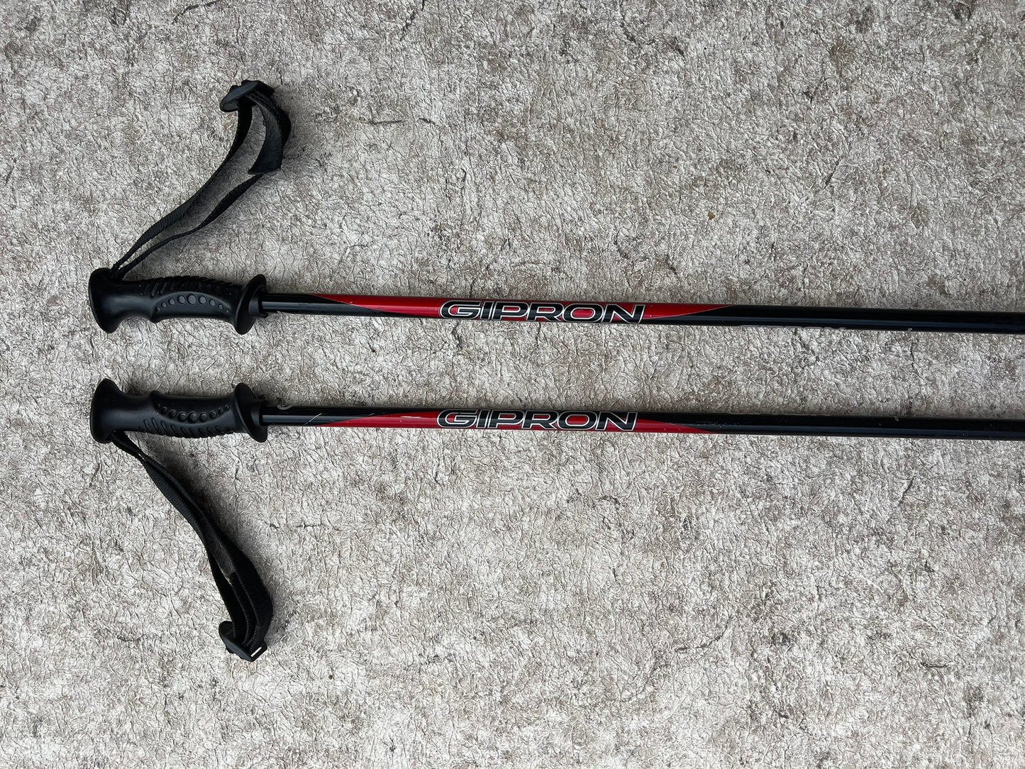 Ski Poles Child Size 42 inch 105 cm Gipron Red Black