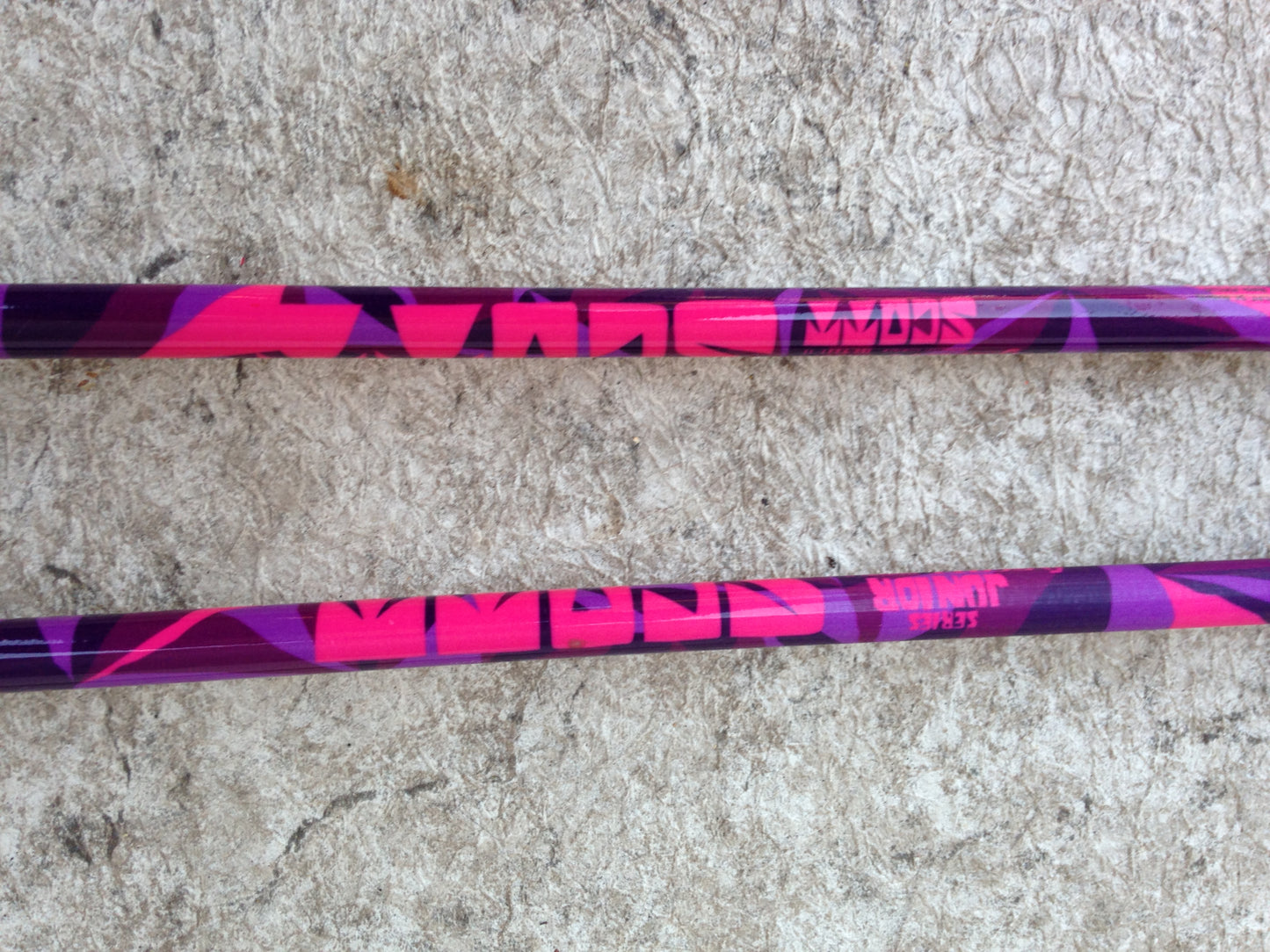 Ski Poles Child Size 42 inch Scott Pink Purple Rubber Handles Excellent