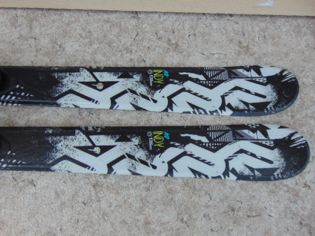 Ski 136 K-2 Indy Parabolic Fantastic Quality Black and White With Bindings
