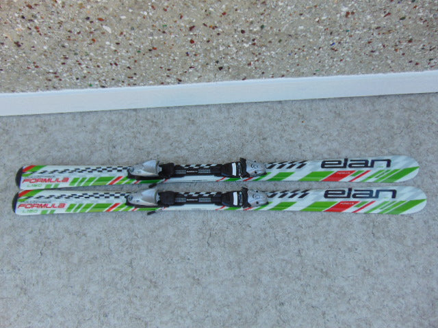 Ski 140 Elan Formula White Lime Black Red Parabolic With Bindings Excellent