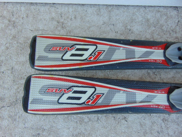 Ski 150 Nordica Parabolic Black Grey Red With Bindings