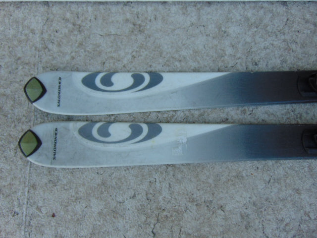 Ski 160 Salomon Grey White Parabolic With Bindings