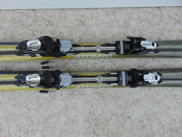 Ski 164 Atomic Parabolic Black Grey Gold With Bindings Excellent