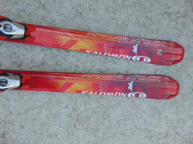 Ski 165 Salomon Attack Parabolic Red White With Bindings