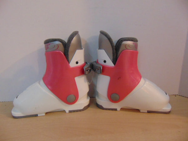 Ski Boots Mondo Size 16.5 Child Size 8 212 mm Tecno Pro Pink White New Demo Model