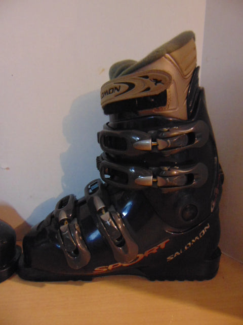 Ski Boots Mondo Size 24.5 Ladies Size 7 280 mm Salomon Sport Denim Blue Grey