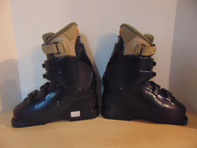 Ski Boots Mondo Size 24.5 Ladies Size 7 280 mm Salomon Sport Denim Blue Grey