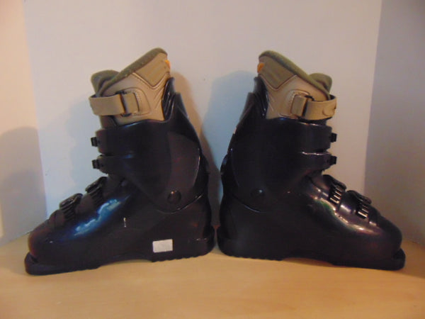 Ski Boots Mondo Size 24.5 Ladies Size 7 280 mm Salomon Sport Denim Blue Grey
