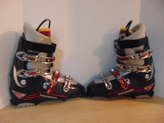 Ski Boots Mondo Size 31.5 Men's 14.5 359 mm Salomon Black Grey Red Excellent
