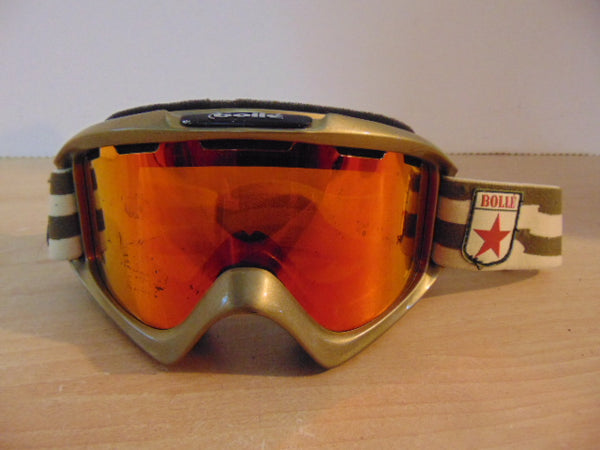 Ski Goggles Adult Size Bolle Sage with Orange Mirrored Lense