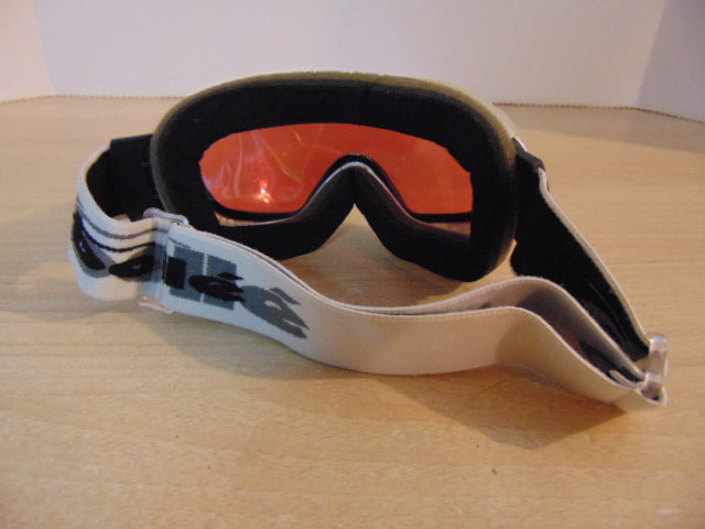 Ski Goggles Adult Size Small Bollet Silver With Tinted Lense