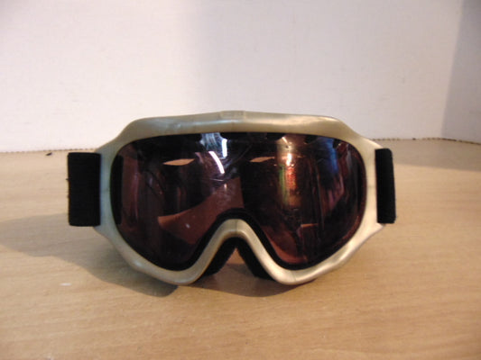 Ski Goggles Child Size 7-10 Scott Grey Black With Orange Lense