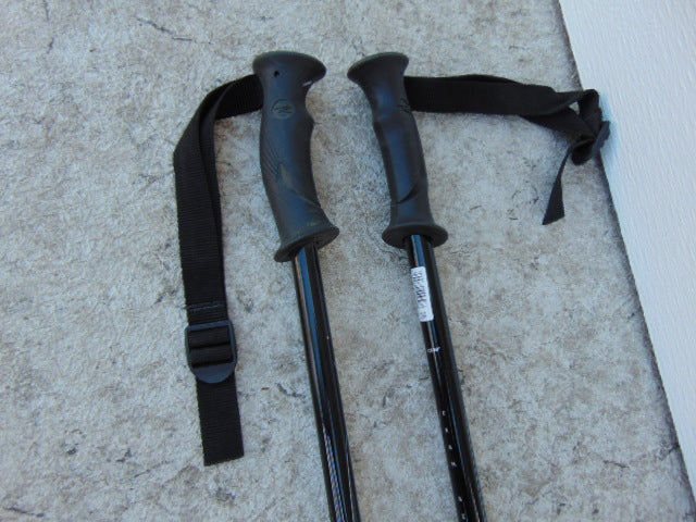 Ski Poles Adult Size 49 inch Rossignol Black Grey With Rubber Grips New Demo Model