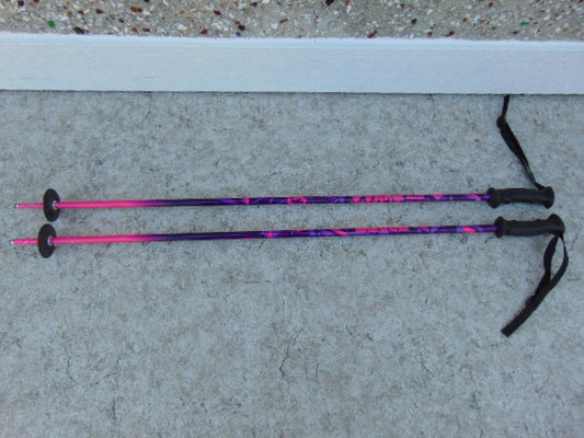 Ski Poles Child Size 39 inch Scott Pink Purple with Rubber Grips
