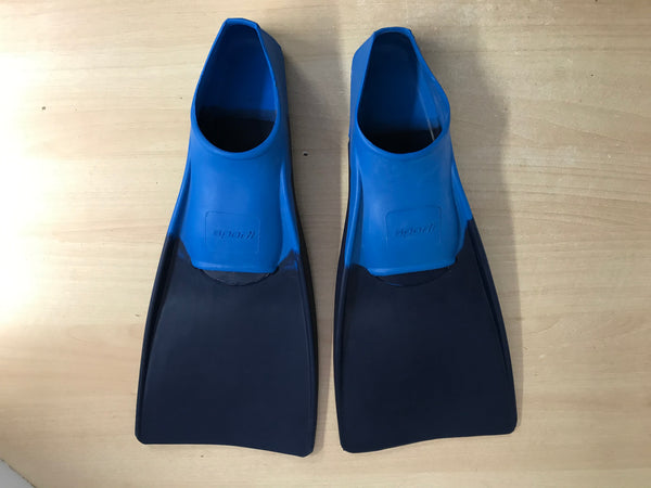 Snorkel Dive Fins Ladies Size 9-10 Shoe Sporti Blue Excellent