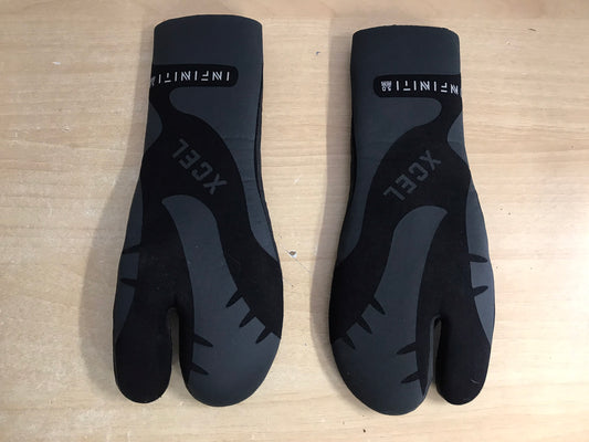 Snorkel Dive Surf Gloves Unisex Size X Small 5 mm Neoprene Black Grey Excel Infinity