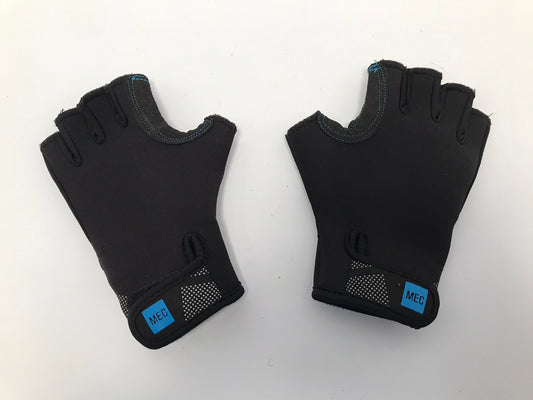 Snorkel Kayak Paddle Gloves Ladies X Small - Small MEC Neoprene Black Blue New Demo Model