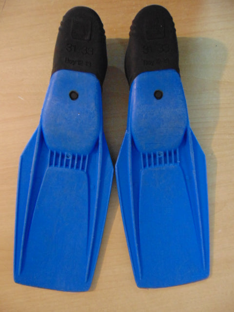 Snorkel Dive Fins Child Size 12-13 Shoe Size Blue Tri Star