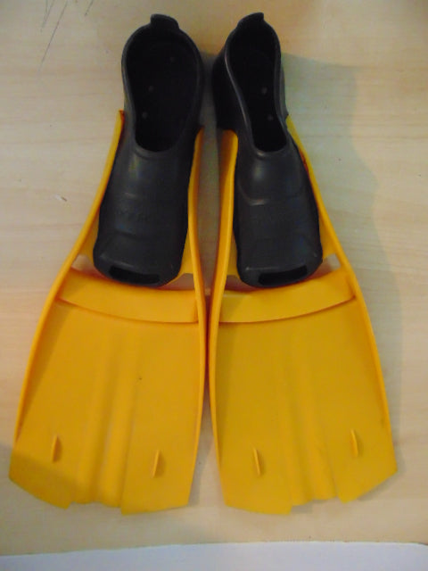 Snorkel Dive Fins Ladies Size 9-10 Shoe Size Dolfino Black Orange Swim Fins