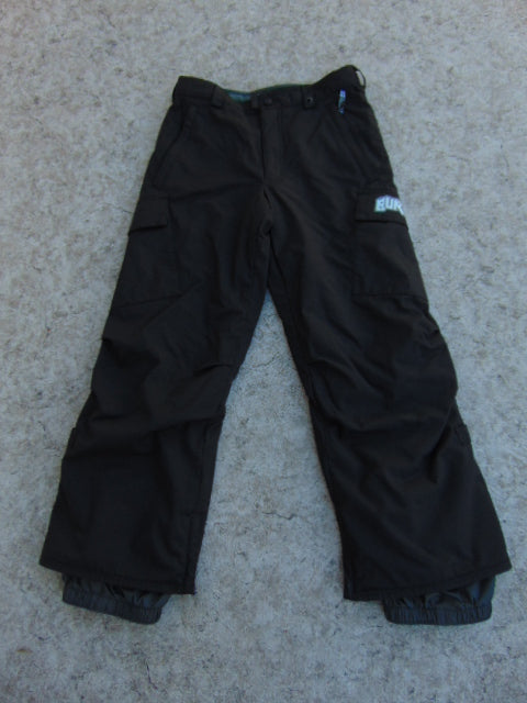 Snow Pants Child Size 10-12 Burton Black Snowboarding As New Fantastic Quality
