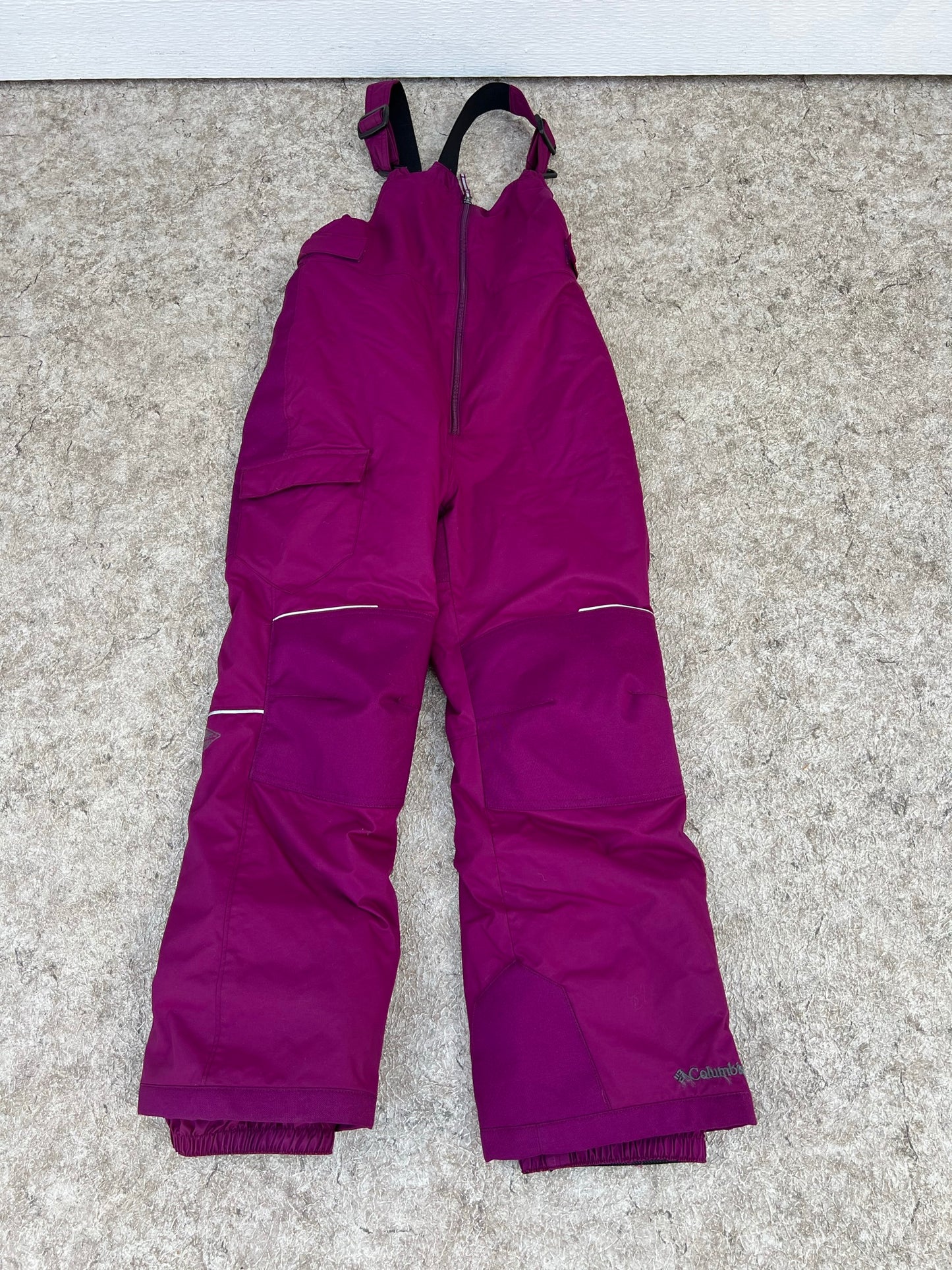 Snow Pants Child Size 10-12 Columbia With Bib Grape As New