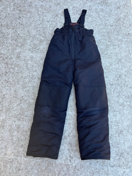 Snow Pants Child Size 10-12 Joe Black Fleeced Lined With Bib TH 2314 Minor Wear