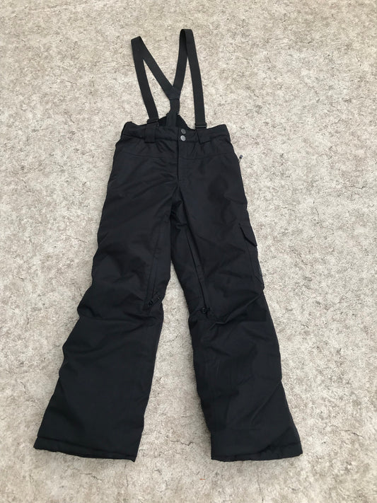 Snow Pants Child Size 10-12 Ripzone 8K Waterproof Black With Straps New Demo Model