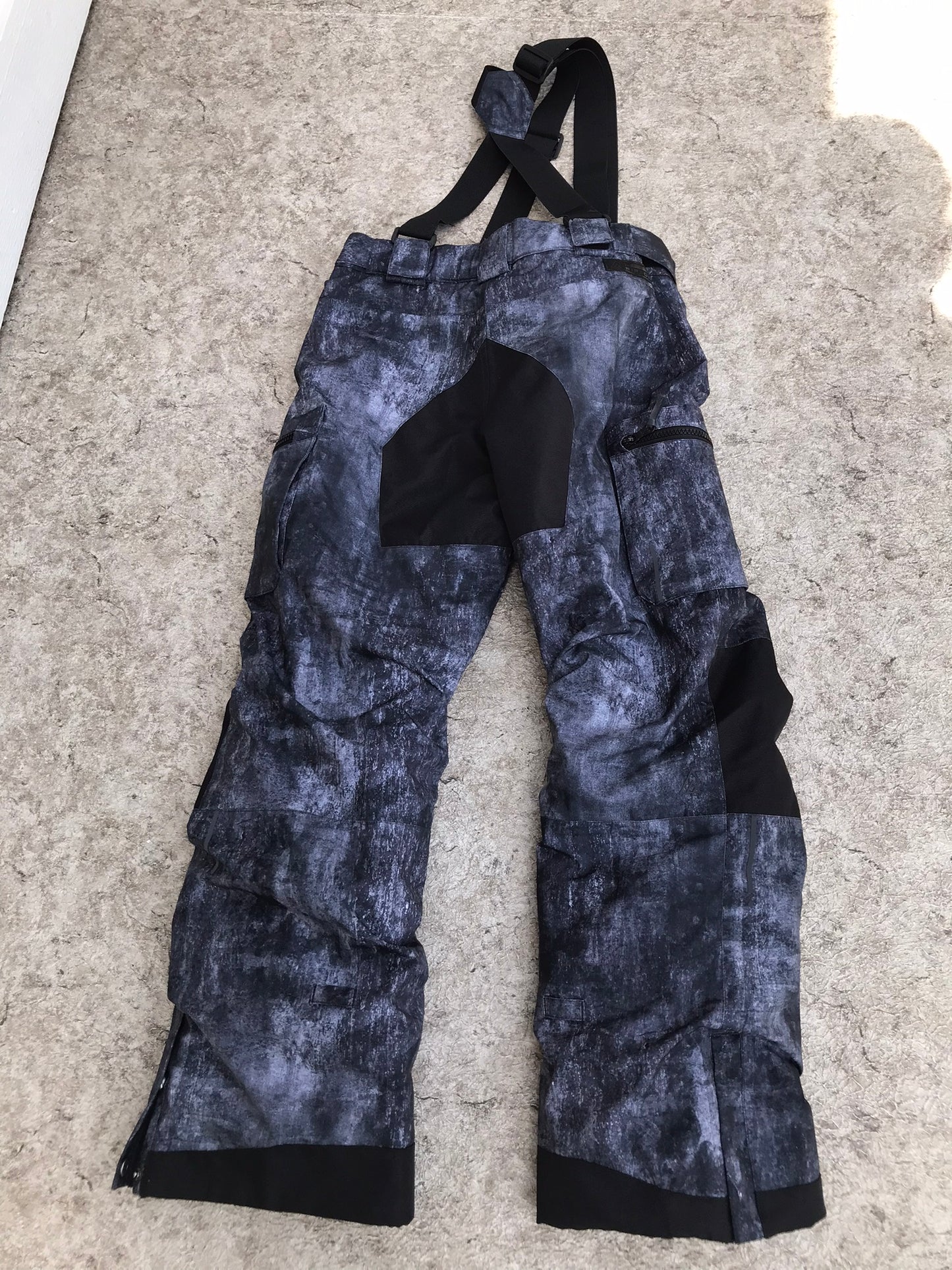Snow Pants Child Size 10-12 Ripzone Black Grey With Removeable Straps New Demo Model