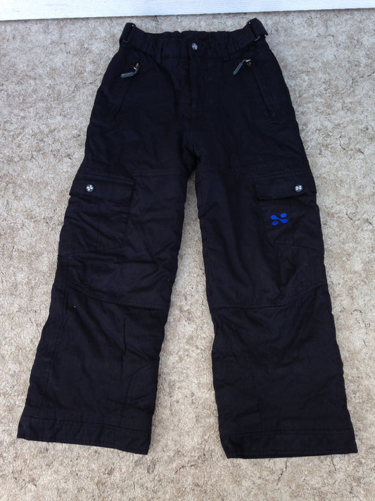 Snow Pants Child Size 10 Coltech Black With Adjustable Waist