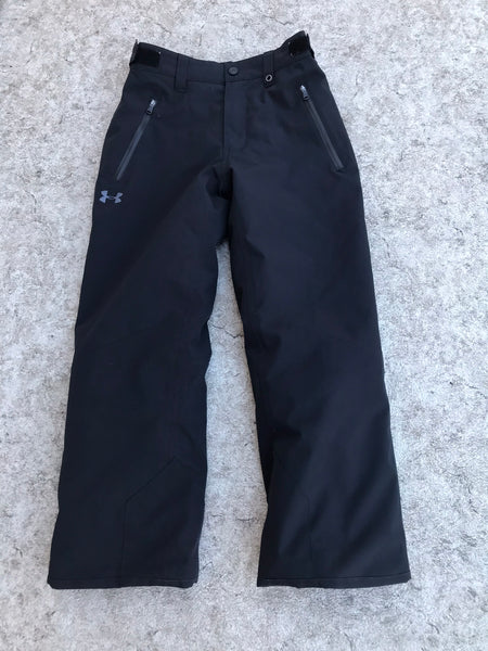 Snow Pants Child Size 10 Under Armour Black All Sealed Zippers Waterproof  New Demo Model
